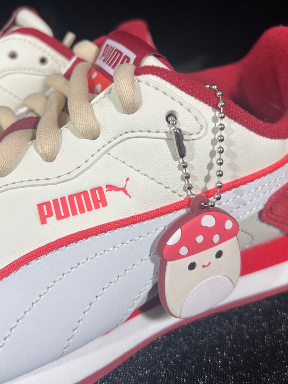 PUMA Squishmallows Miler Malcolm Sneakers | Mushroom Dark Crimson | Womens 6.5